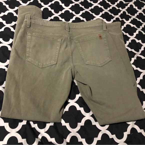Joe's L34310 Women's The Icon Mid Rise Skinny Raw Hem Green Ankle Jeans Size 27 - Picture 3 of 9